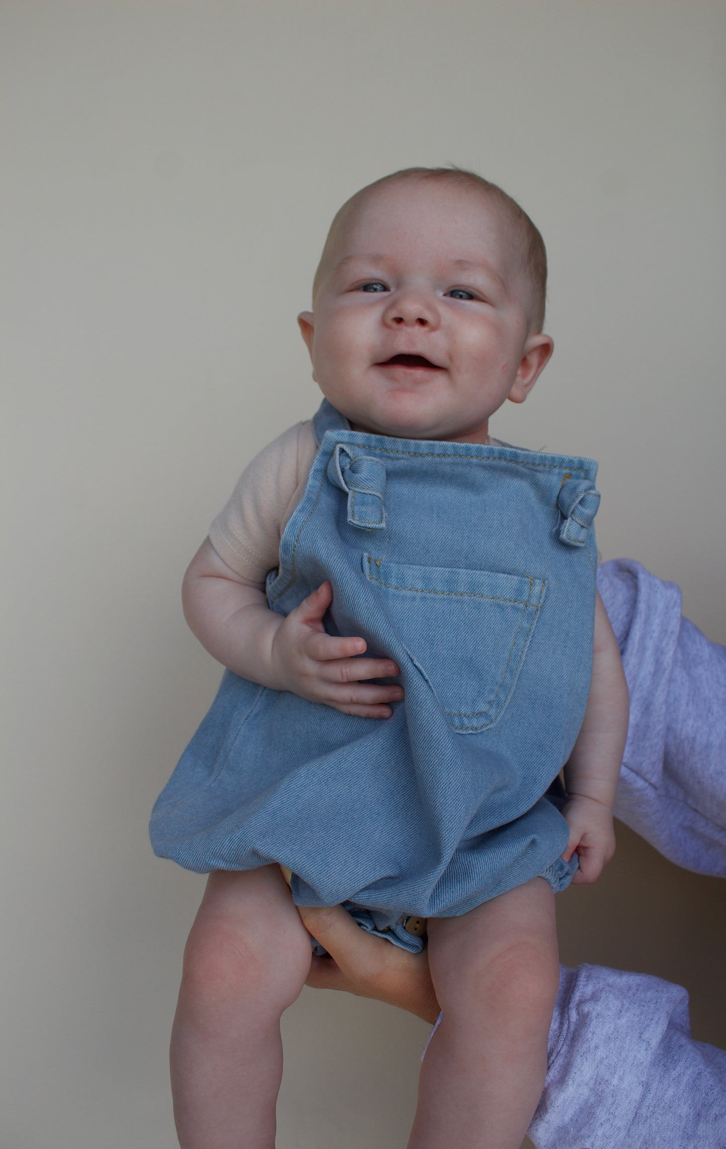 Classic Denim Knotted Romper