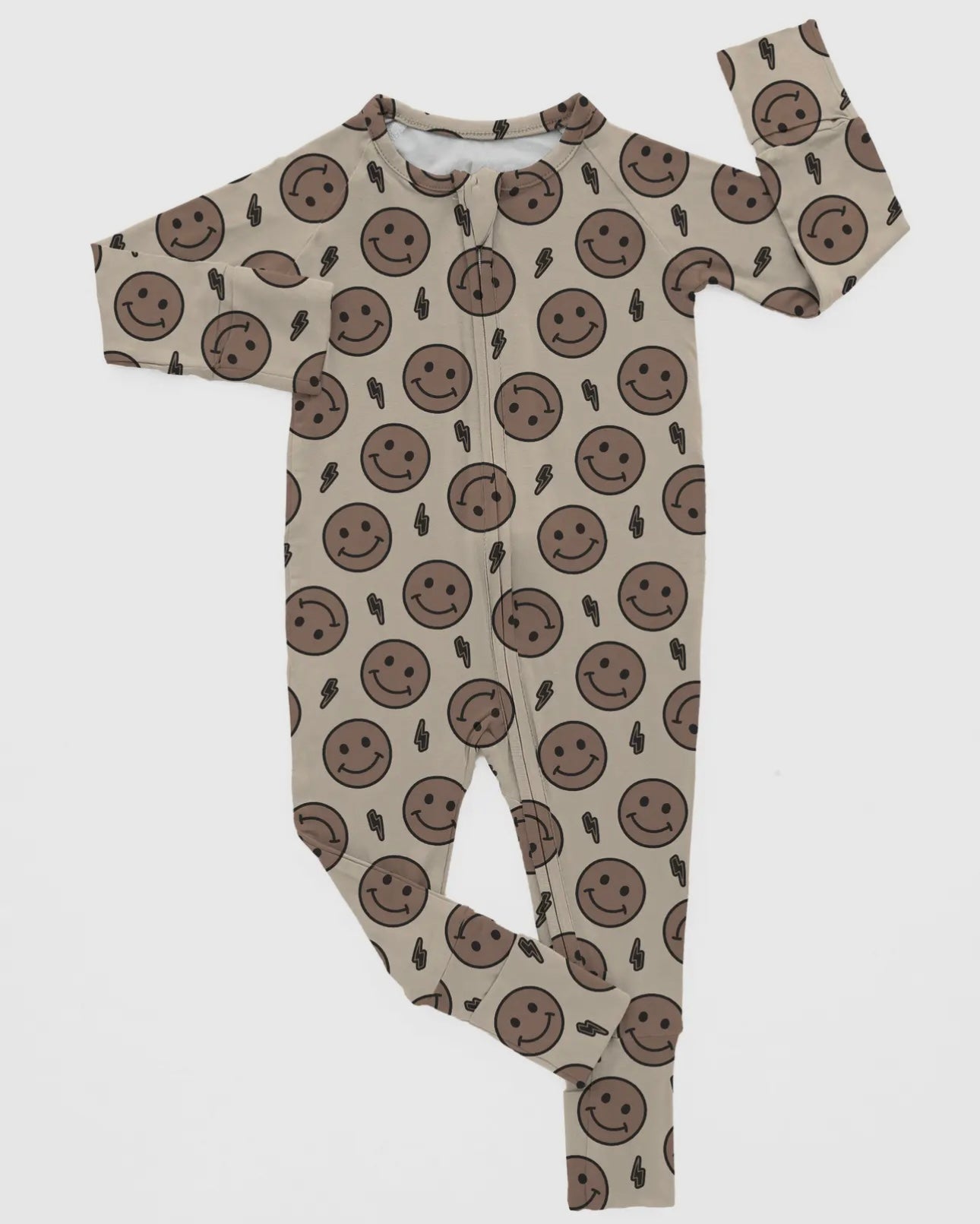 One & Two Piece / Smiley Bolt Bamboo Pjs